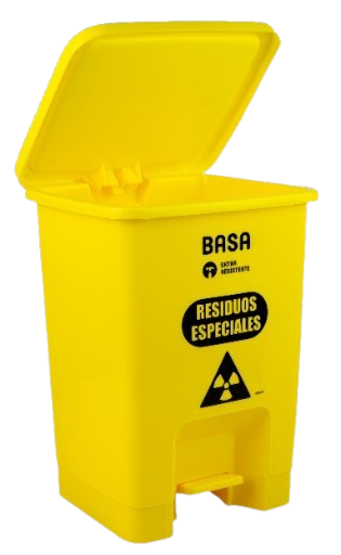TACHO DE BIOSEGURIDAD AMARILLO DE PEDAL 10L - Shellcon Lima Perú